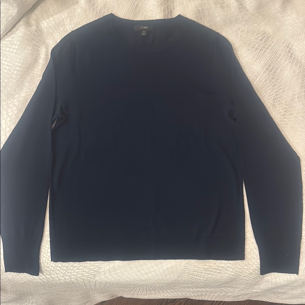 J. Crew Navy Blue and Black Crew Neck Sweaters (2 for 1)